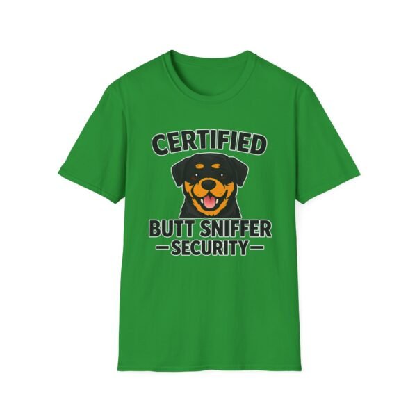 Certified Butt Sniffer Rottweiler  Security T-Shirt