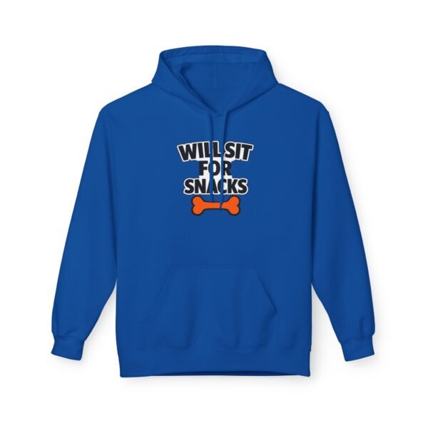 9106092686772296725_2048.jpeg Will Sit for Snacks Hoodie - Funny Dog Lover Hoodie