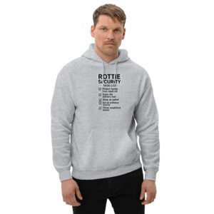 Rottie Security Task List Hoodie — Funny Rottweiler Dog Lover LTC Unisex Hoodie