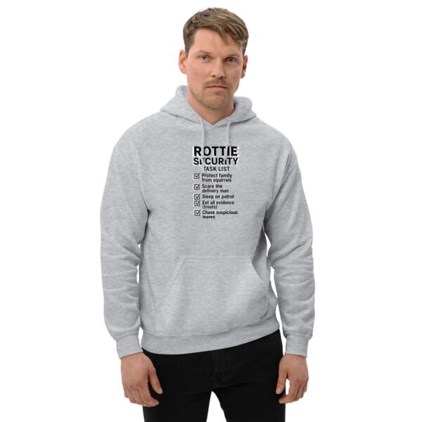 unisex-heavy-blend-hoodie-sport-grey-front-6a14e77486e68.jpg Rottie Security Task List Hoodie — Funny Rottweiler Dog Lover LTC Unisex Hoodie
