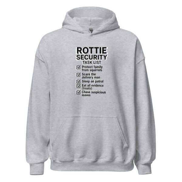 unisex-heavy-blend-hoodie-sport-grey-front-6a14e7748835c.jpg Rottie Security Task List Hoodie — Funny Rottweiler Dog Lover LTC Unisex Hoodie