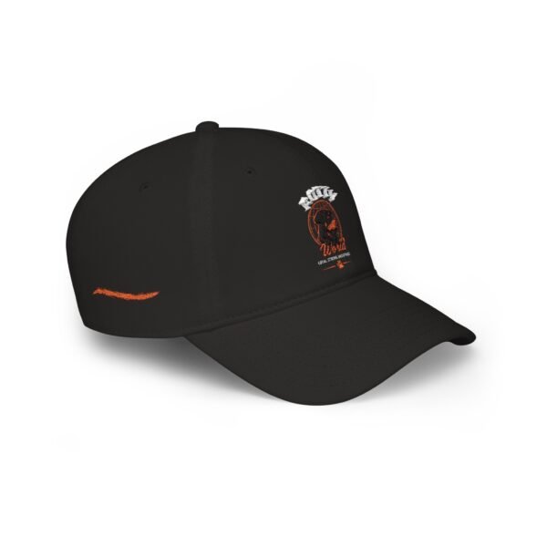Rotty World Low Profile Baseball Cap — Retro Orange Rotty World Logo Hat
